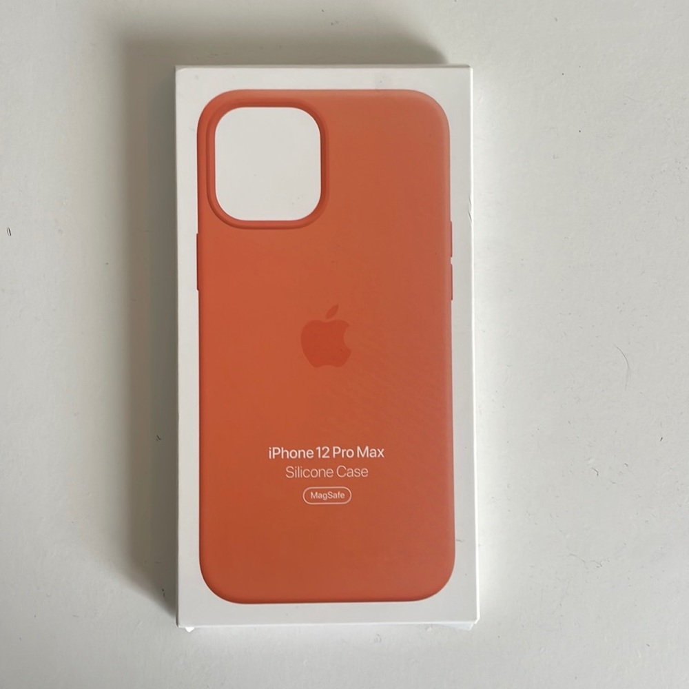New orange silicone iphone 12 pro max case